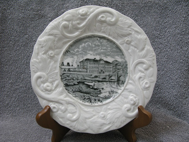 Stoneware Pottery Scenic Plate !!