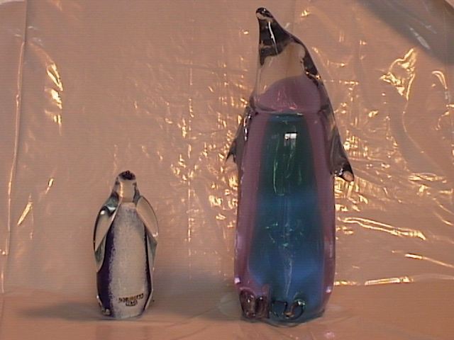 Leaded Glass Penquin Paperweights !!